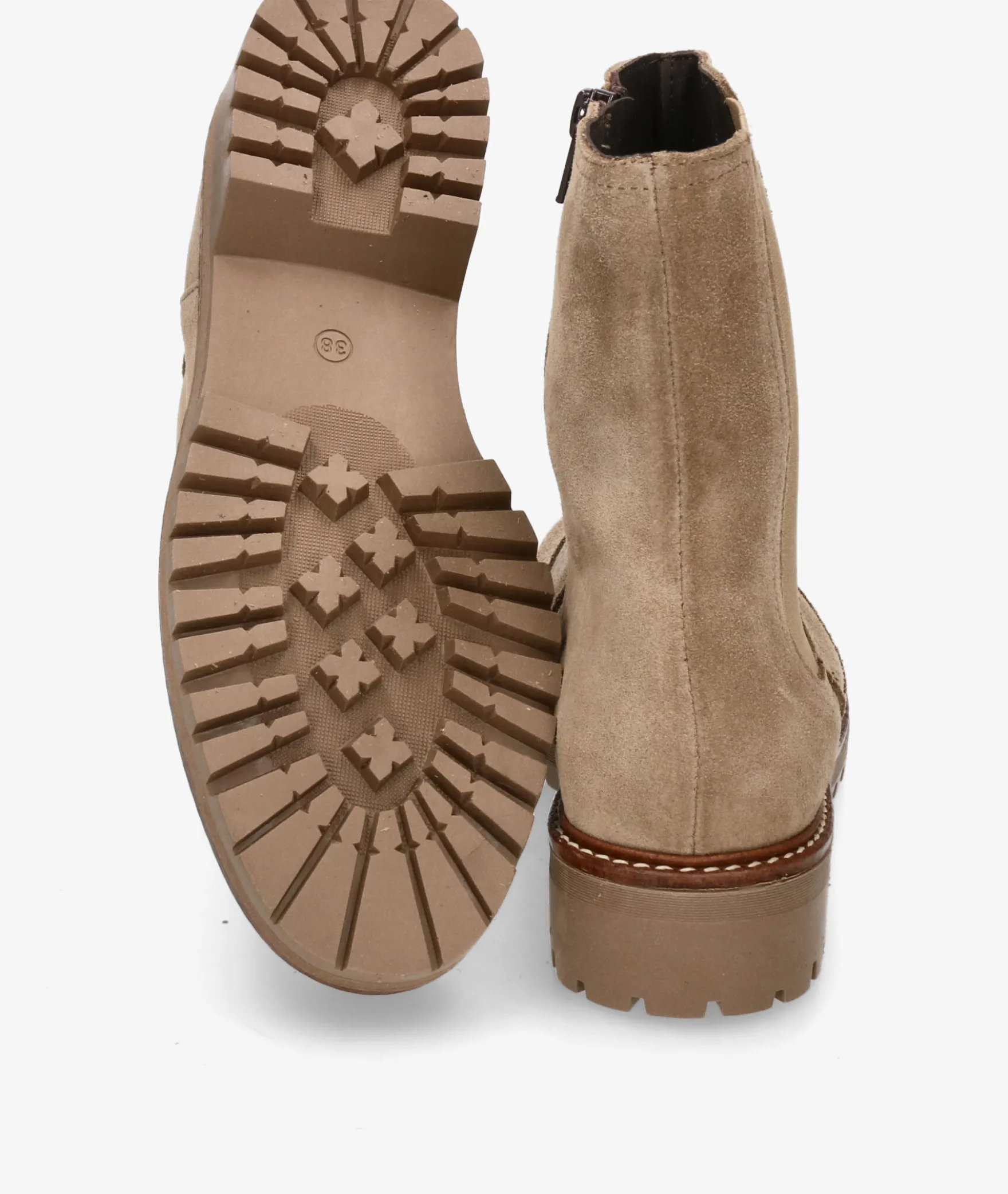 Botines Kénnebec572 en serraje taupe