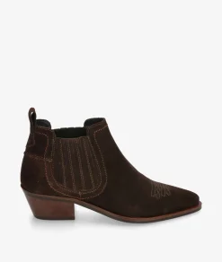 Botines LOLKORA 7231 en serraje marrón