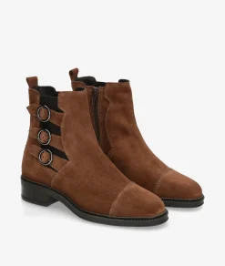 Botines LOLLUAR 7443 en serraje taupe
