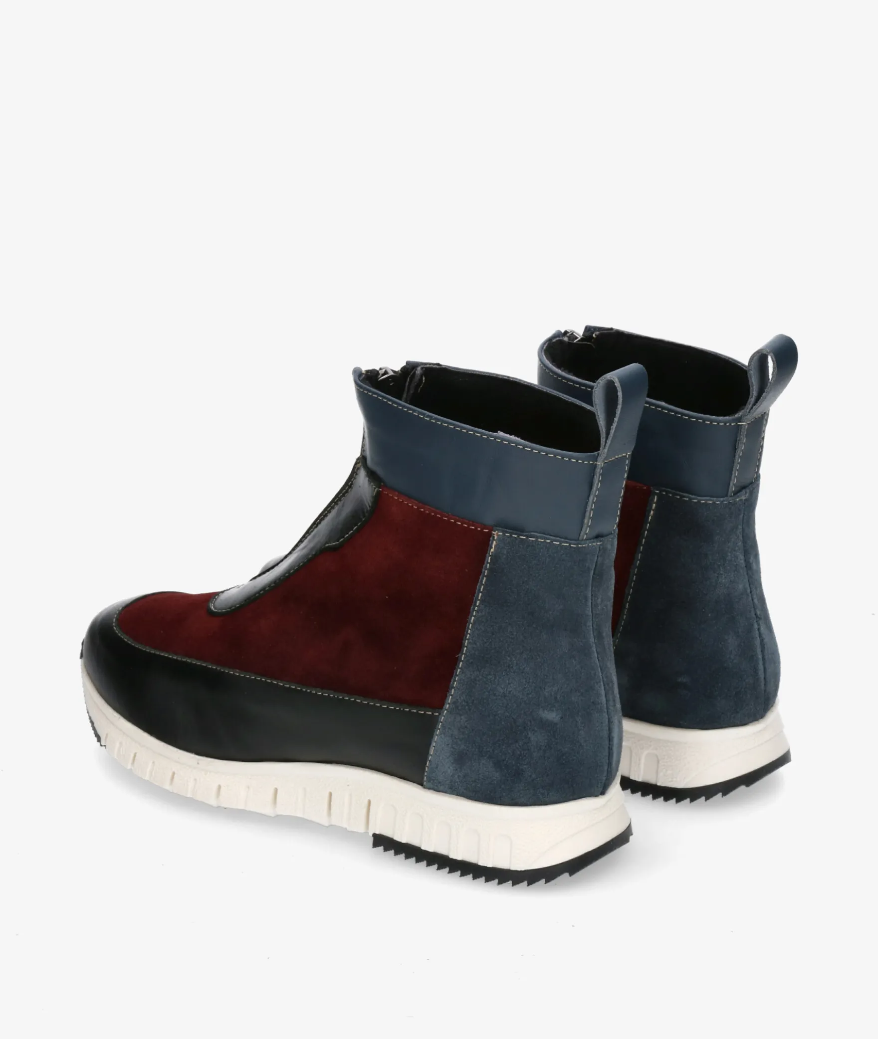 Botines pabloochoa.shoesRAGO46 en serraje burdeos