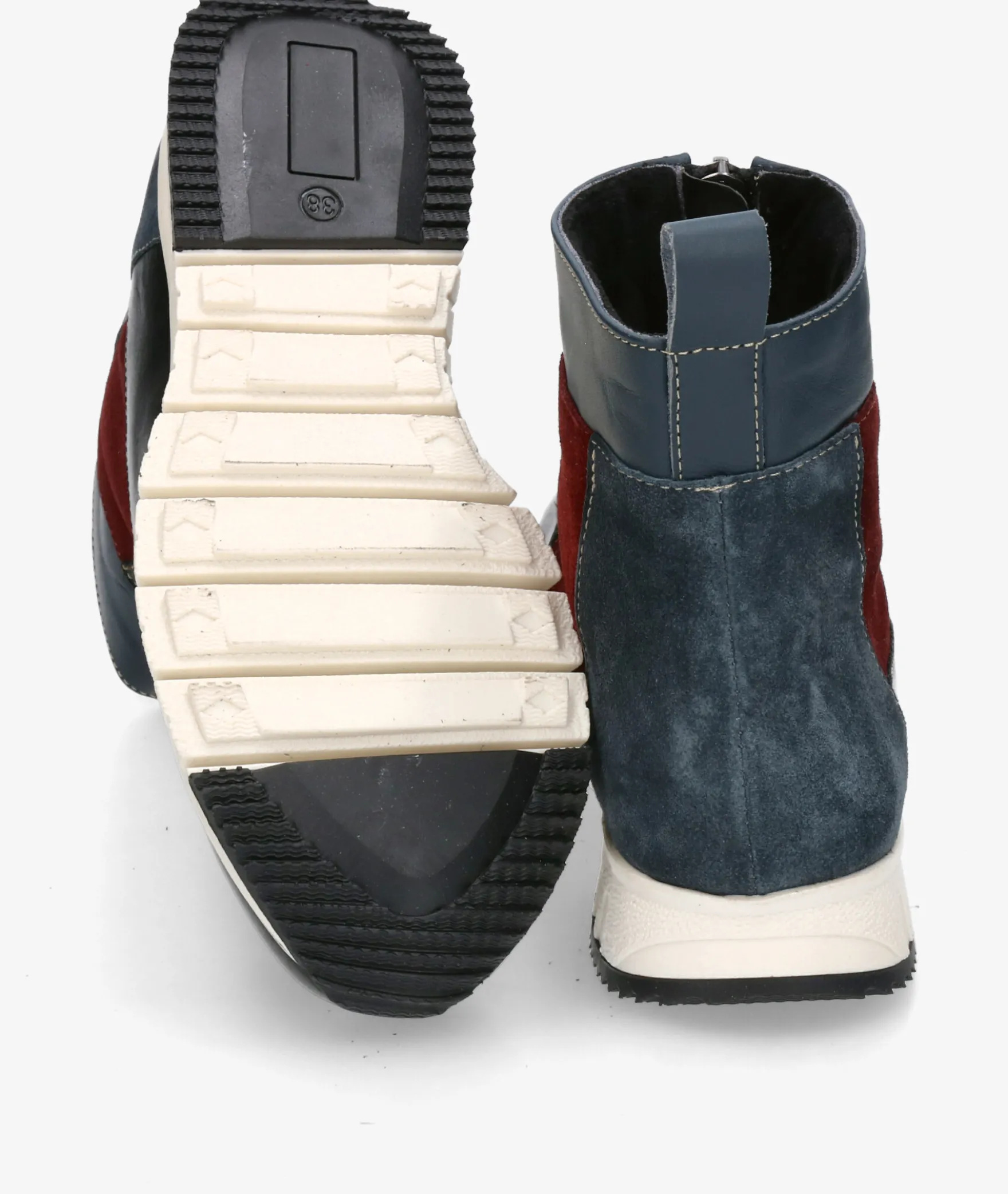 Botines pabloochoa.shoesRAGO46 en serraje burdeos