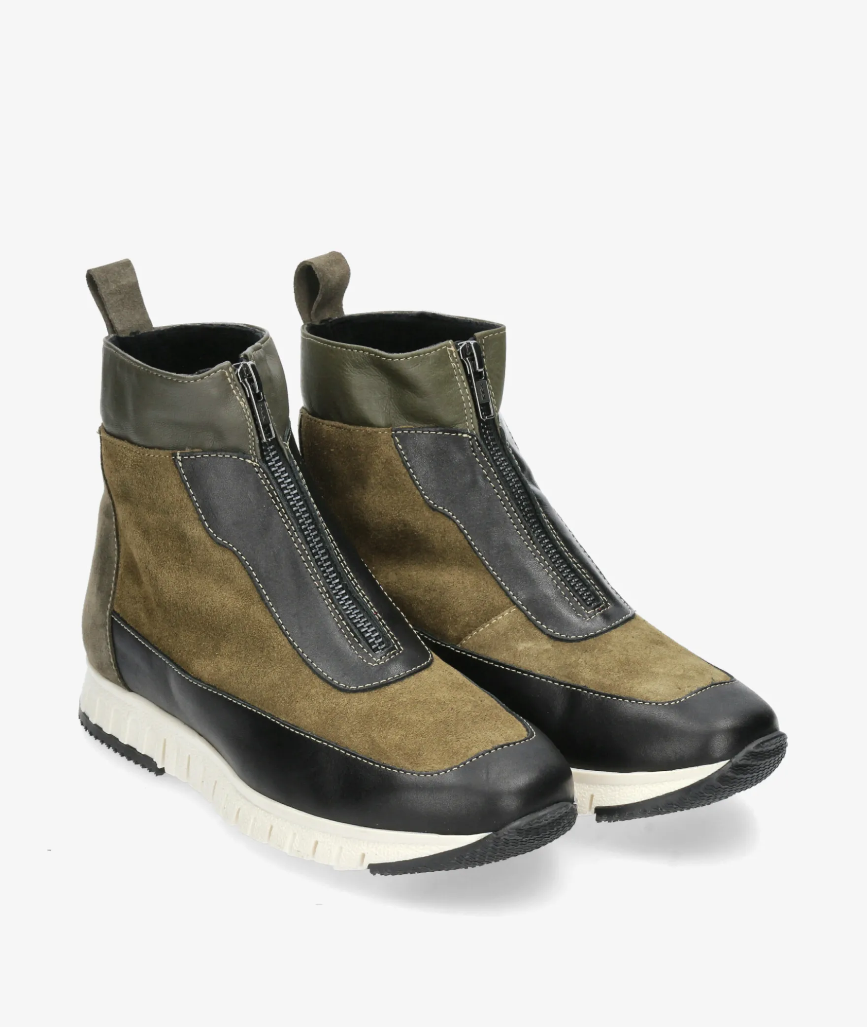 Botines pabloochoa.shoesRAGO46 en serraje kaki