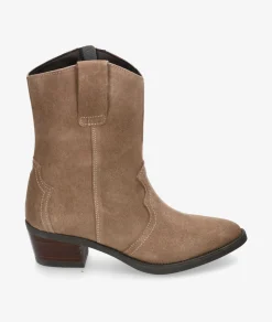 Botines Rhostock13787 en serraje taupe