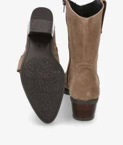 Botines Rhostock13787 en serraje taupe