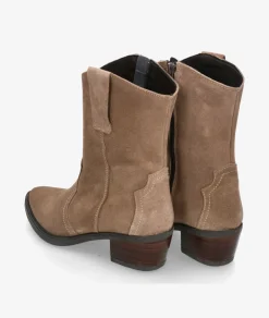 Botines Rhostock13787 en serraje taupe