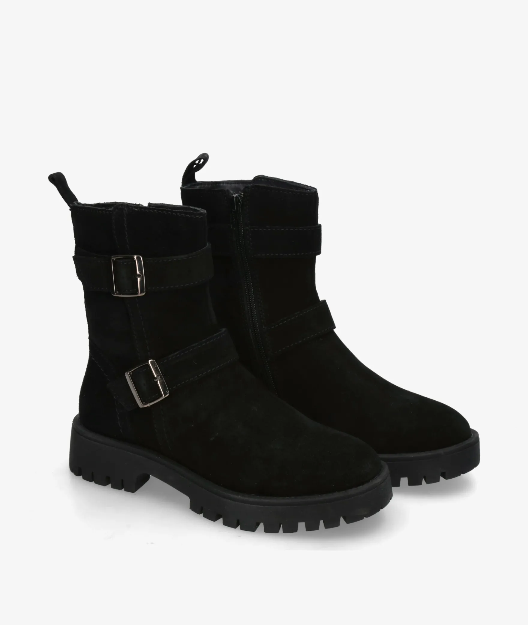 Botines St. GallenMIMOC-01 en serraje negro