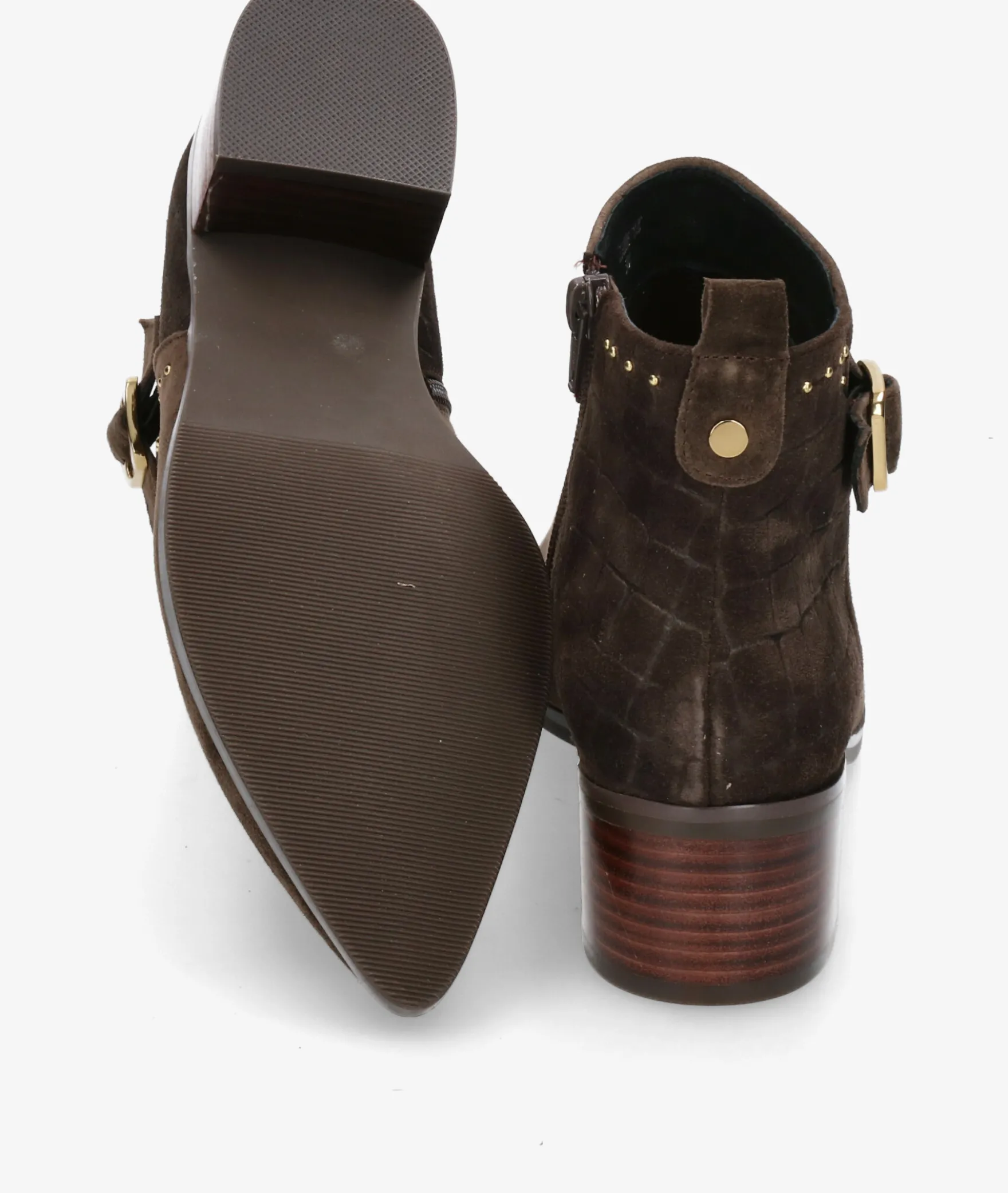 Botines Stephen AllenLAUR-14 38330-C3 en coco marrón