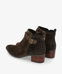 Botines Stephen AllenLAUR-14 38330-C3 en coco marrón