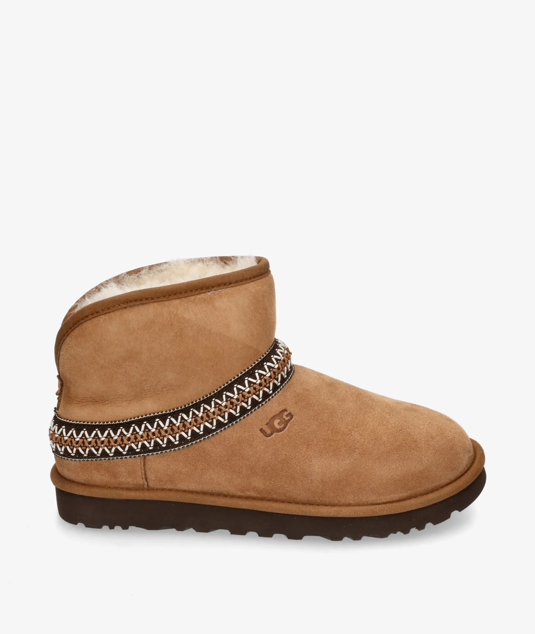 Botines UGGCLASSIC MINI CRESCENT en cuero