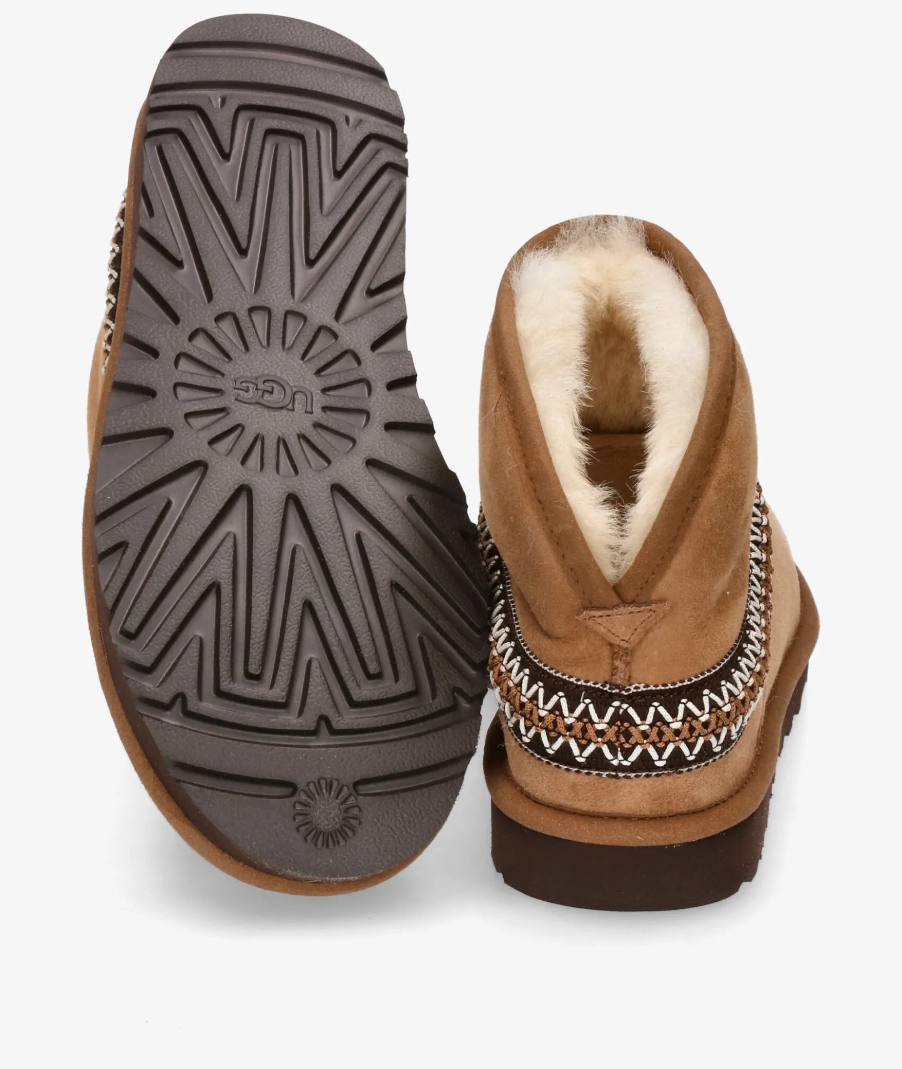 Botines UGGCLASSIC MINI CRESCENT en cuero