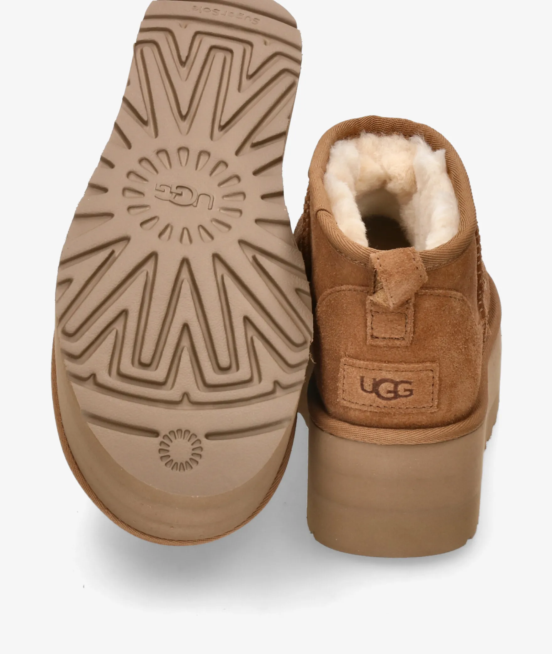 Botines UGGCLASSIC ULTRA MINI PLATFORM en cuero