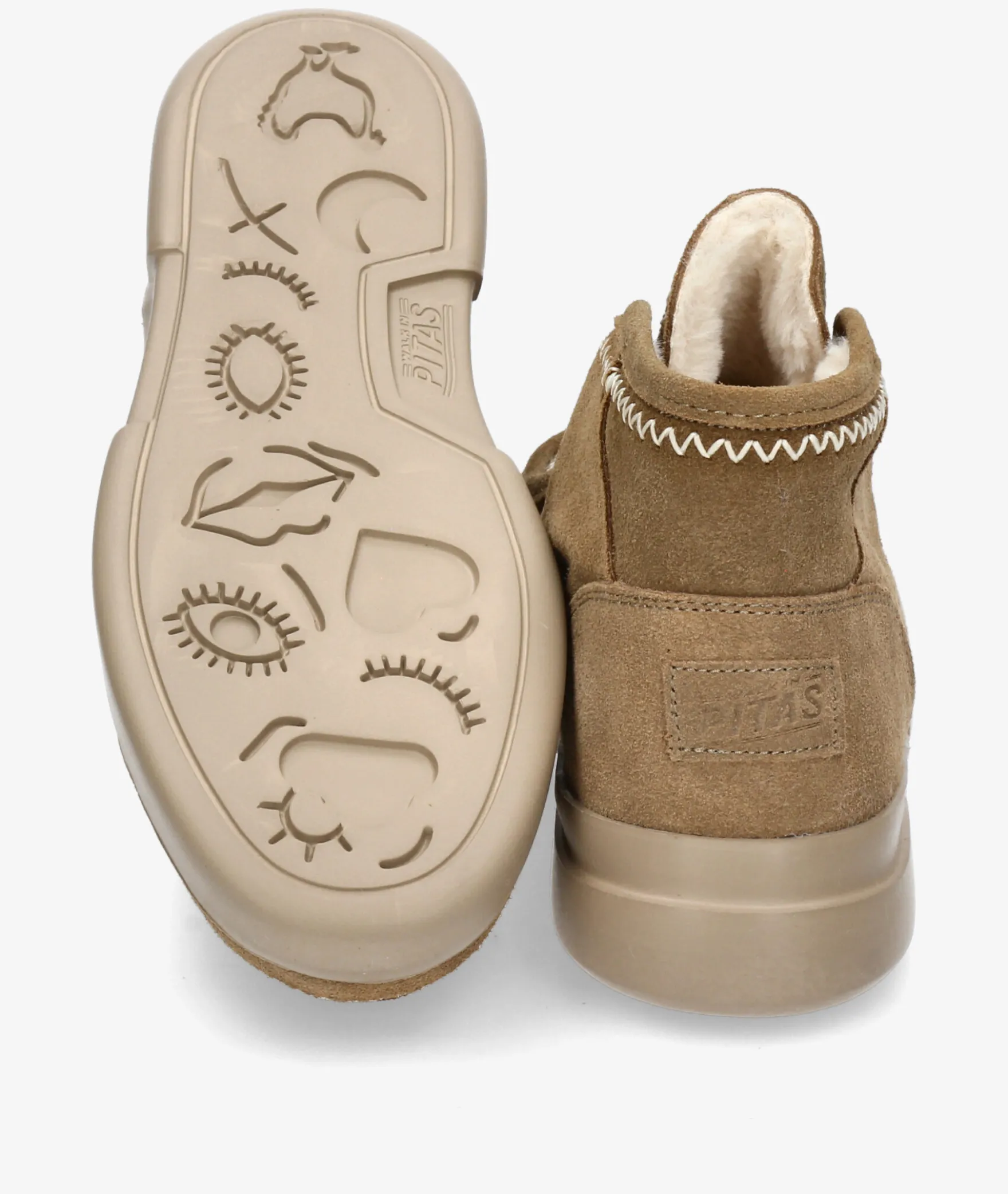 Botines Walk in PitasASPEN en serraje cuero