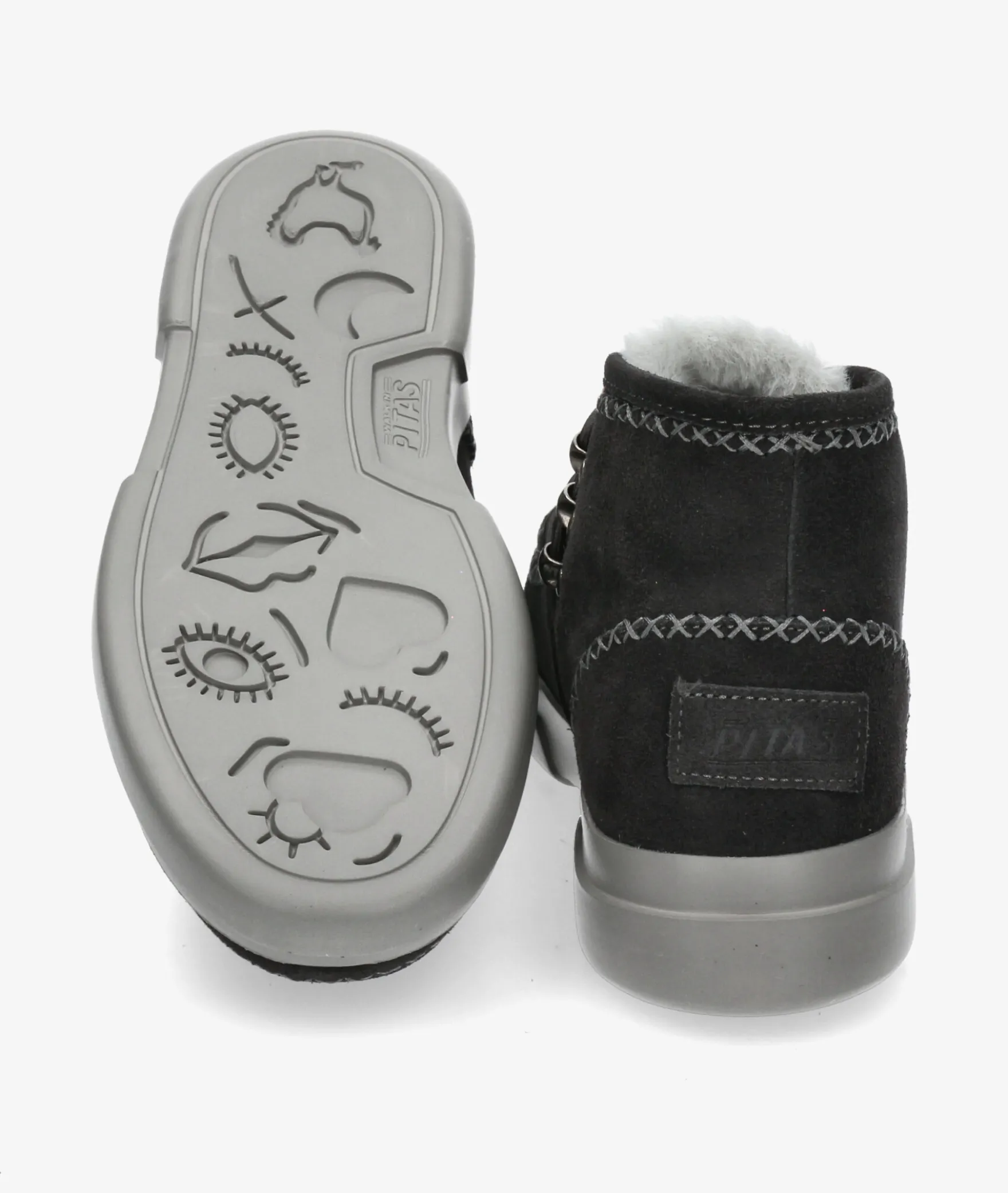 Botines Walk in PitasONTARIO en serraje gris
