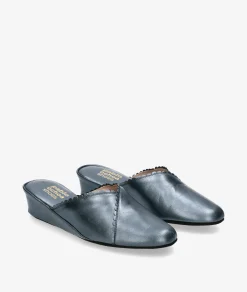 Chinela KOSMA 6558 en jeans metalizado