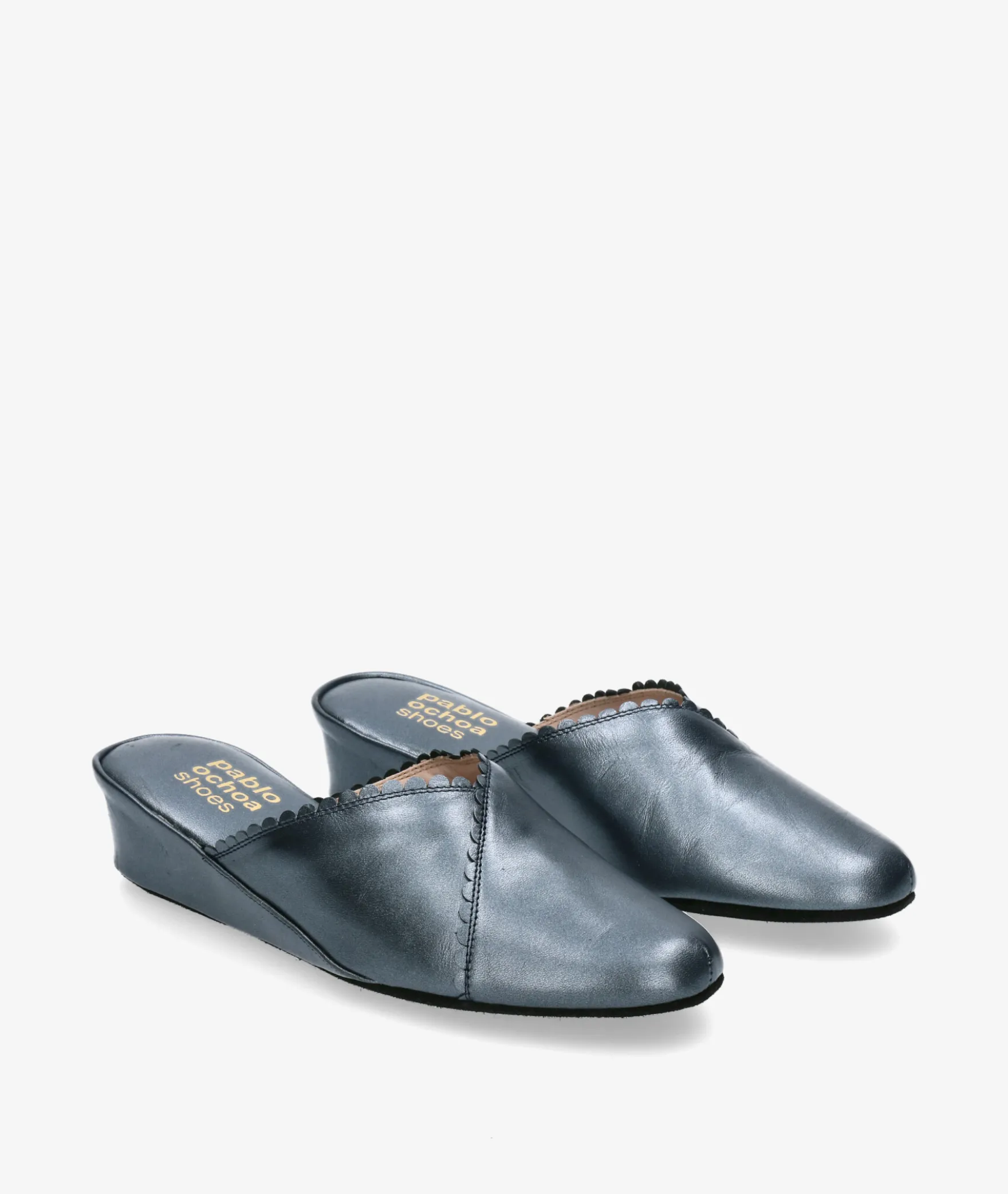 Chinela KOSMA 6558 en jeans metalizado