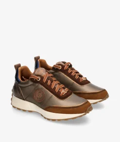 Deportivos Carmela162699 en taupe metalizado