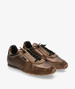 Deportivos CettiC-1379 SRA en taupe metalizado
