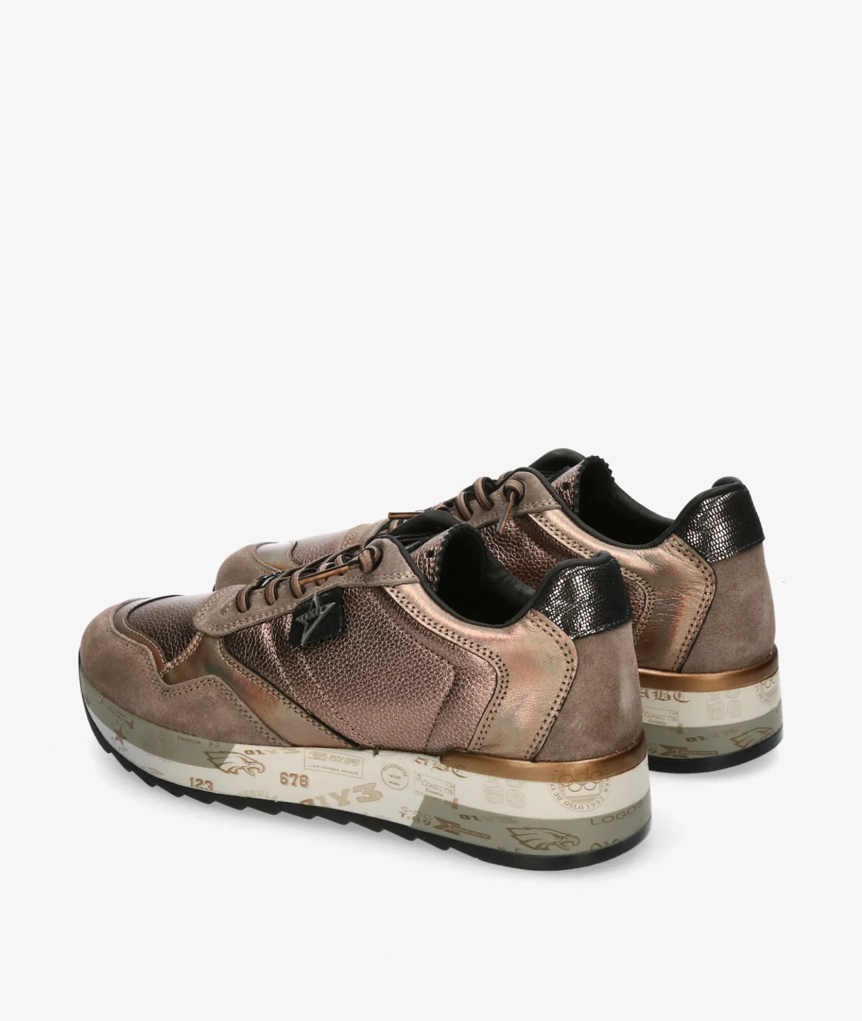 Deportivos CettiC-848 SRA XL en taupe metalizado