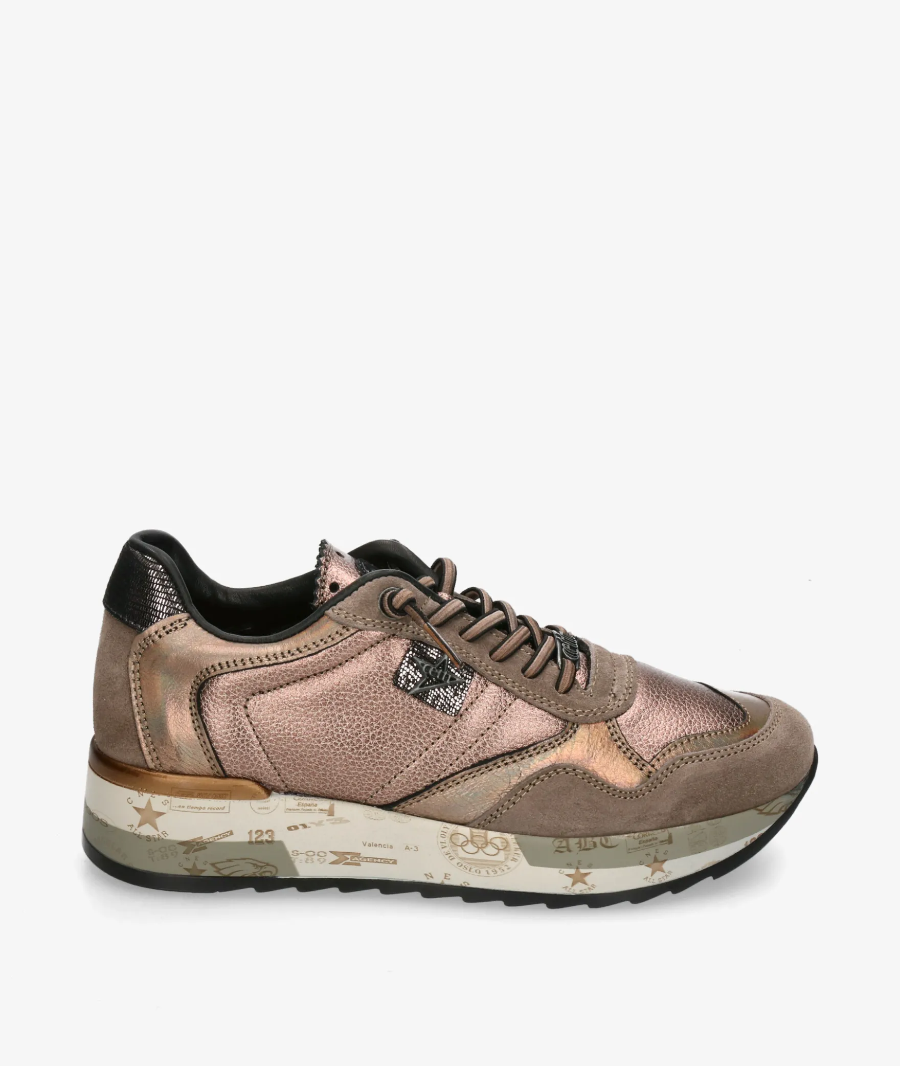 Deportivos CettiC-848 SRA XL en taupe metalizado