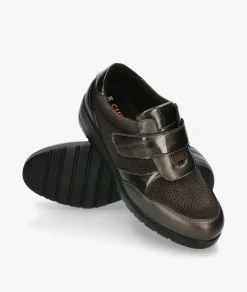 Deportivos DOCTOR CUTILLAS45418 en taupe metalizado