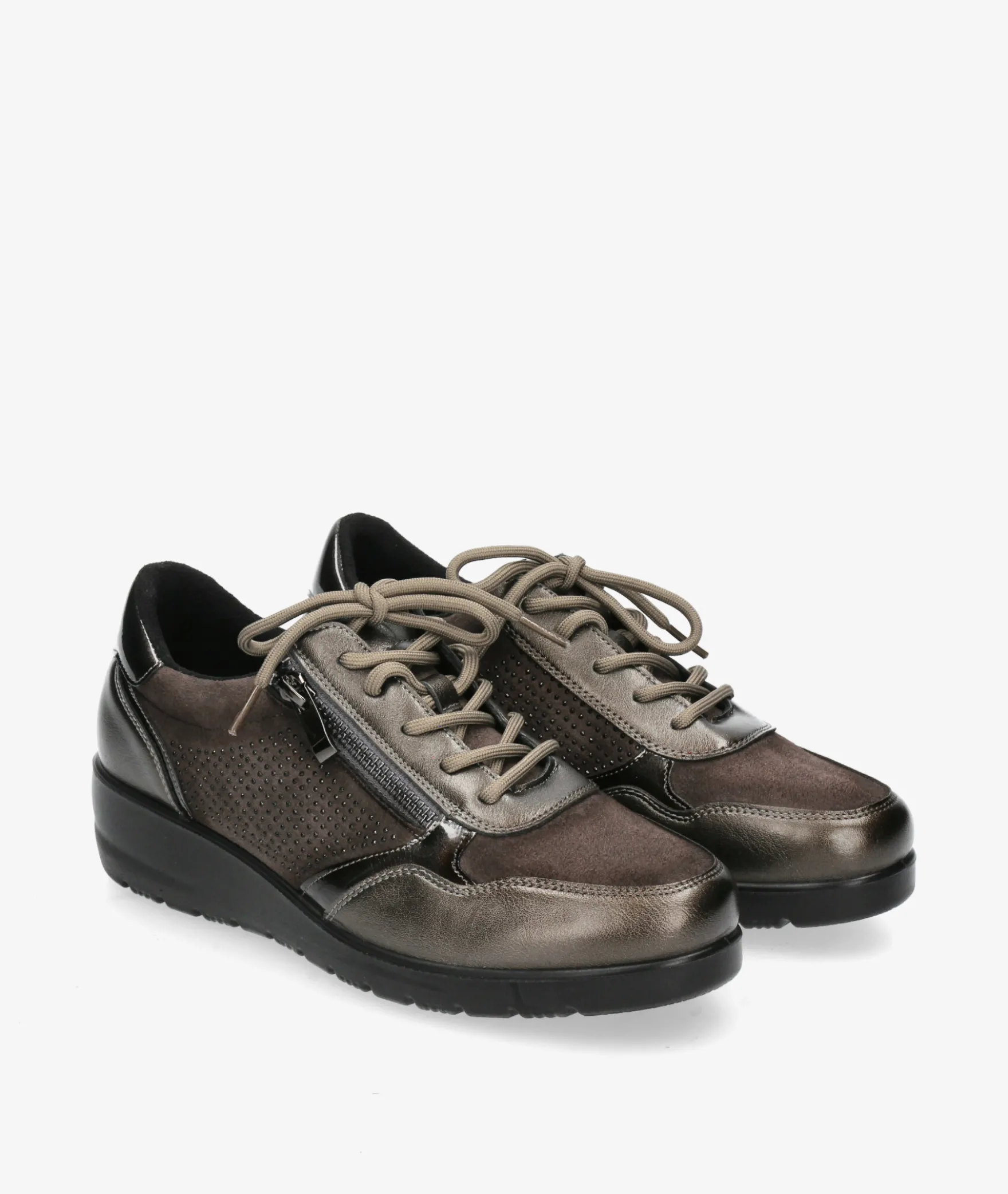 Deportivos DOCTOR CUTILLAS45411 en taupe metalizado