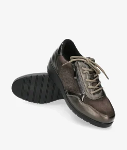 Deportivos DOCTOR CUTILLAS45411 en taupe metalizado