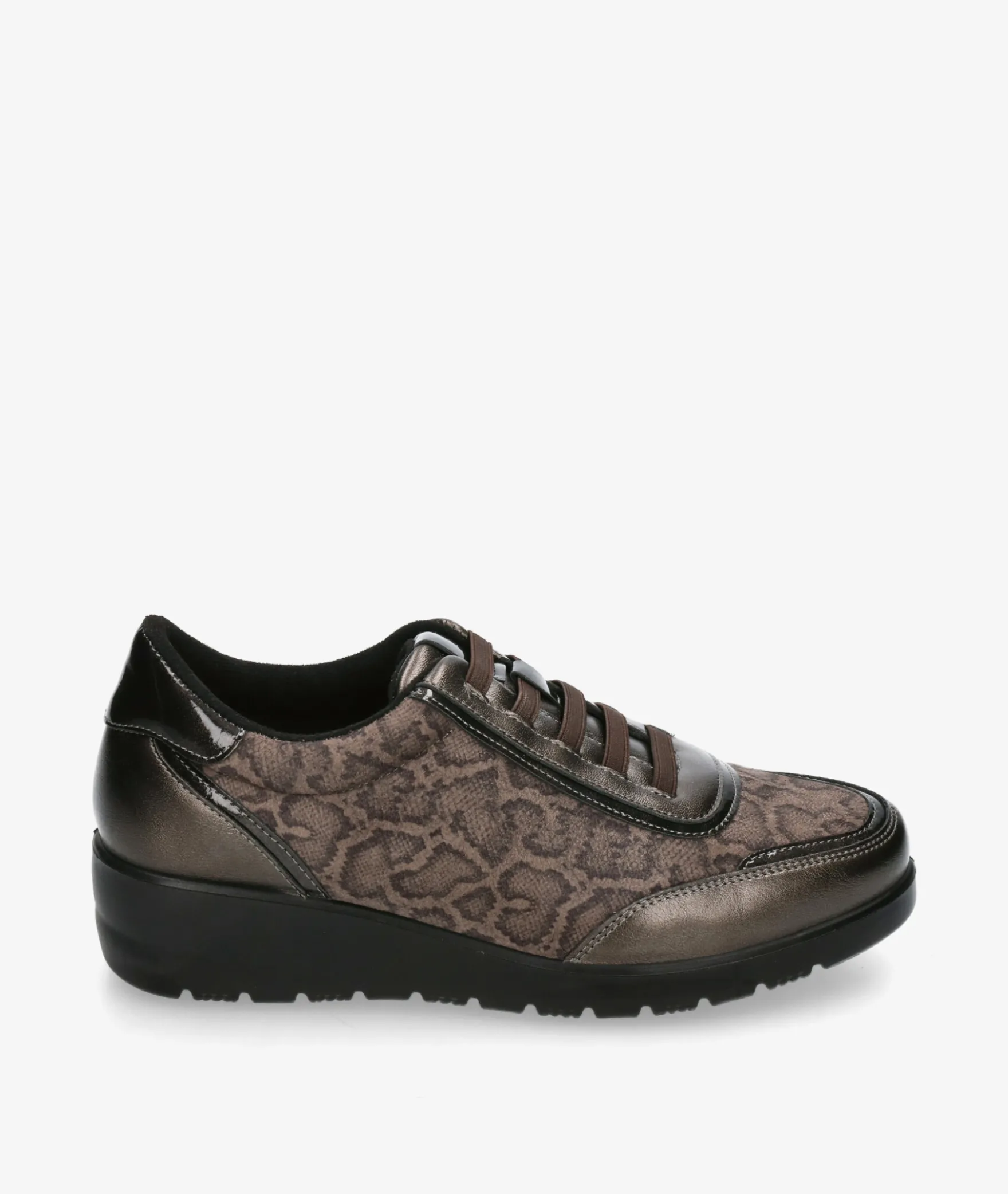 Deportivos DOCTOR CUTILLAS45419 en serpiente taupe