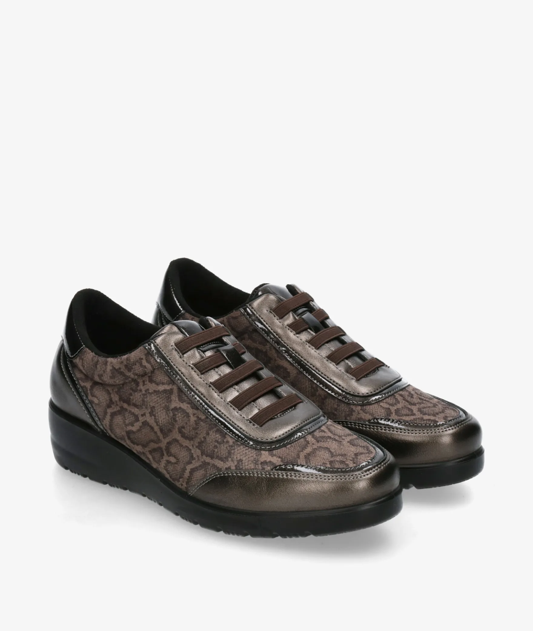 Deportivos DOCTOR CUTILLAS45419 en serpiente taupe