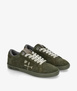 Deportivos HARPER&NEYERSUPERBOWL COLOURS en serraje kaki