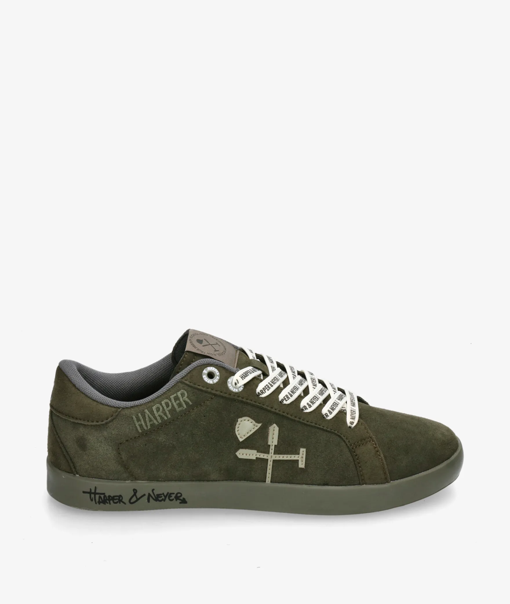 Deportivos HARPER&NEYERSUPERBOWL COLOURS en serraje kaki