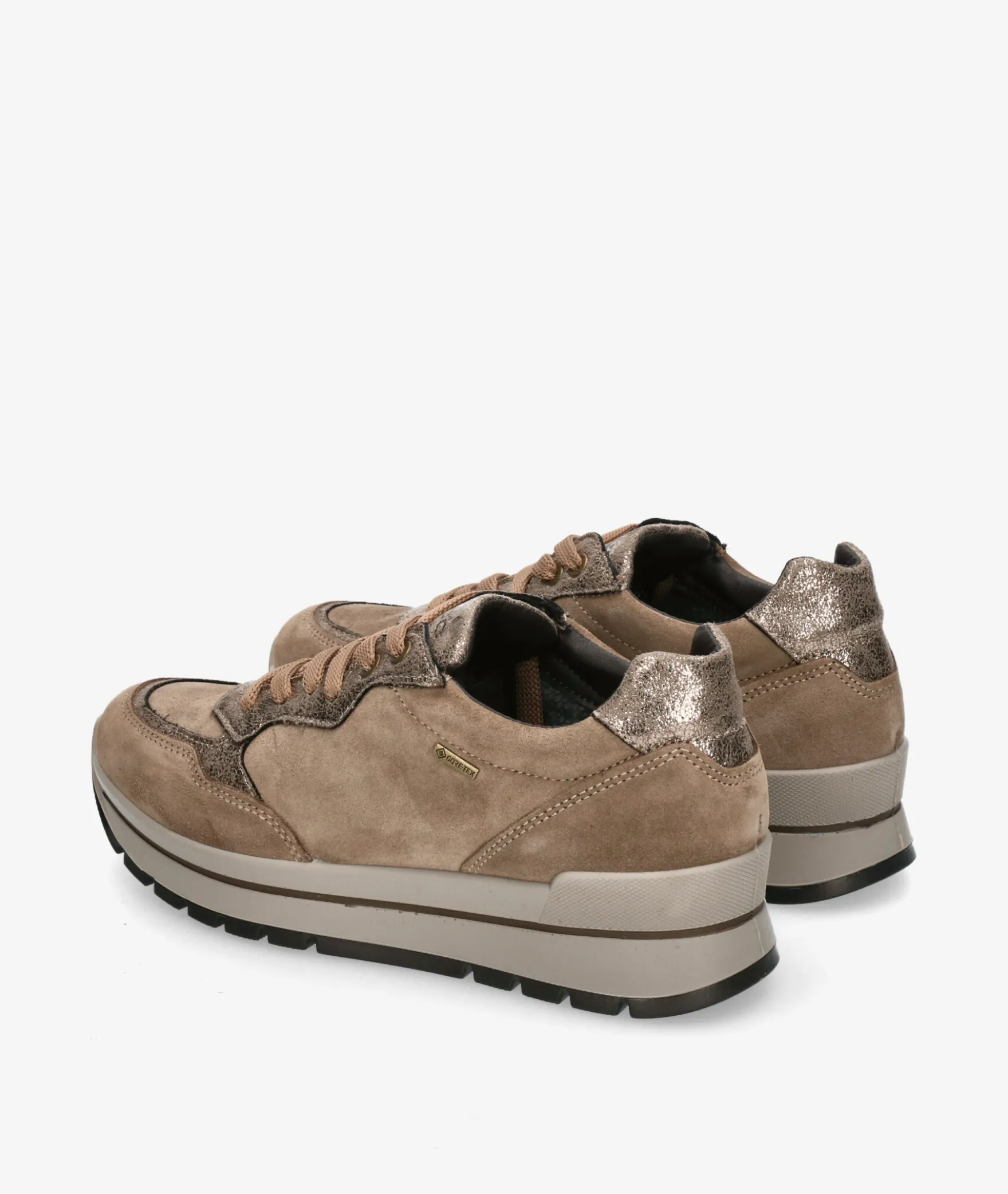 Deportivos Igi&Co8676511 en serraje taupe