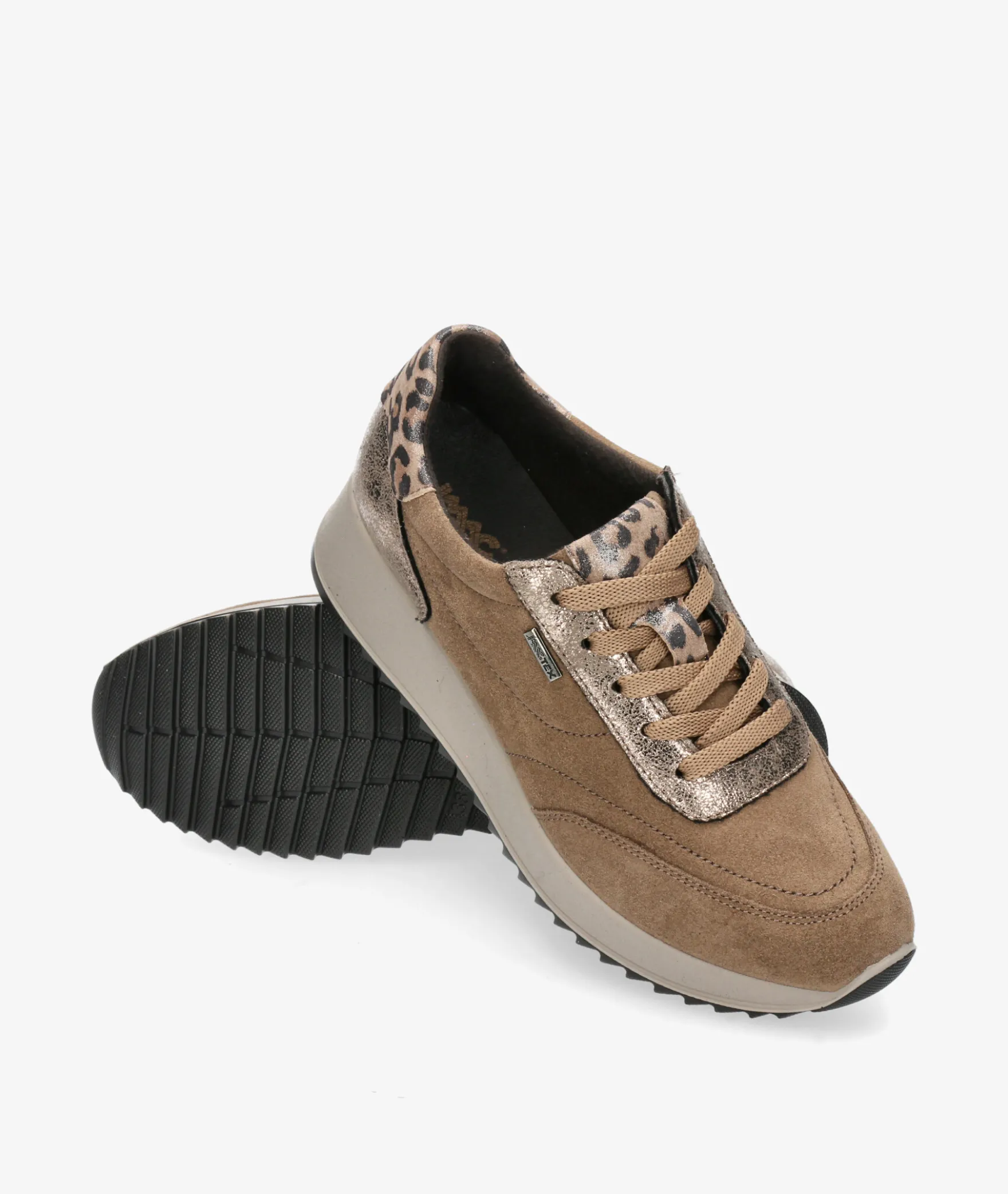 Deportivos Imac858239 en serraje taupe