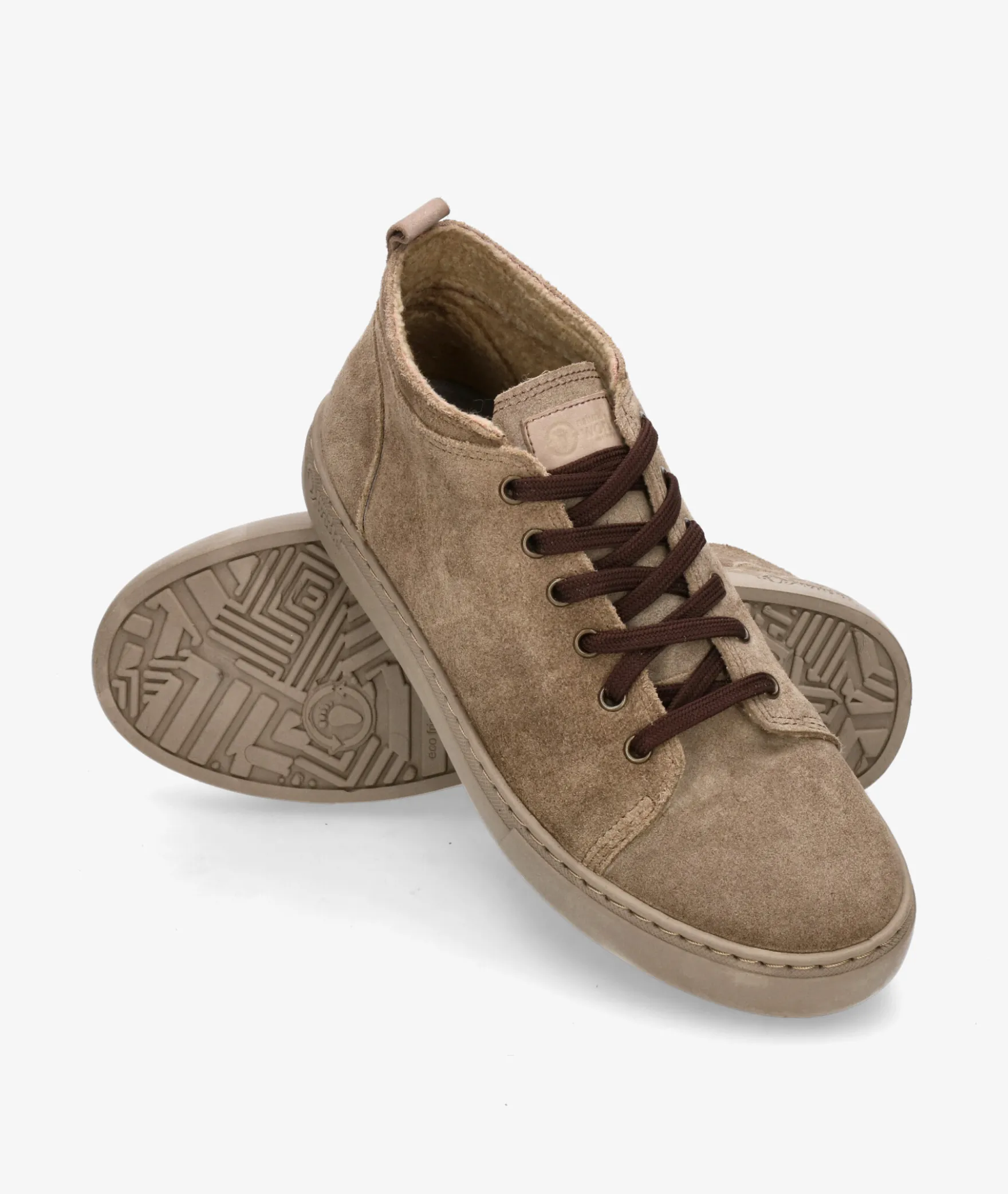 Deportivos Natural World6721 en serraje taupe