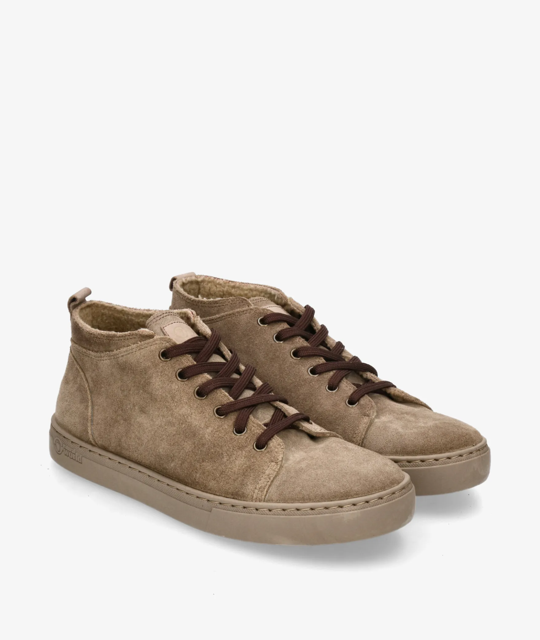 Deportivos Natural World6721 en serraje taupe