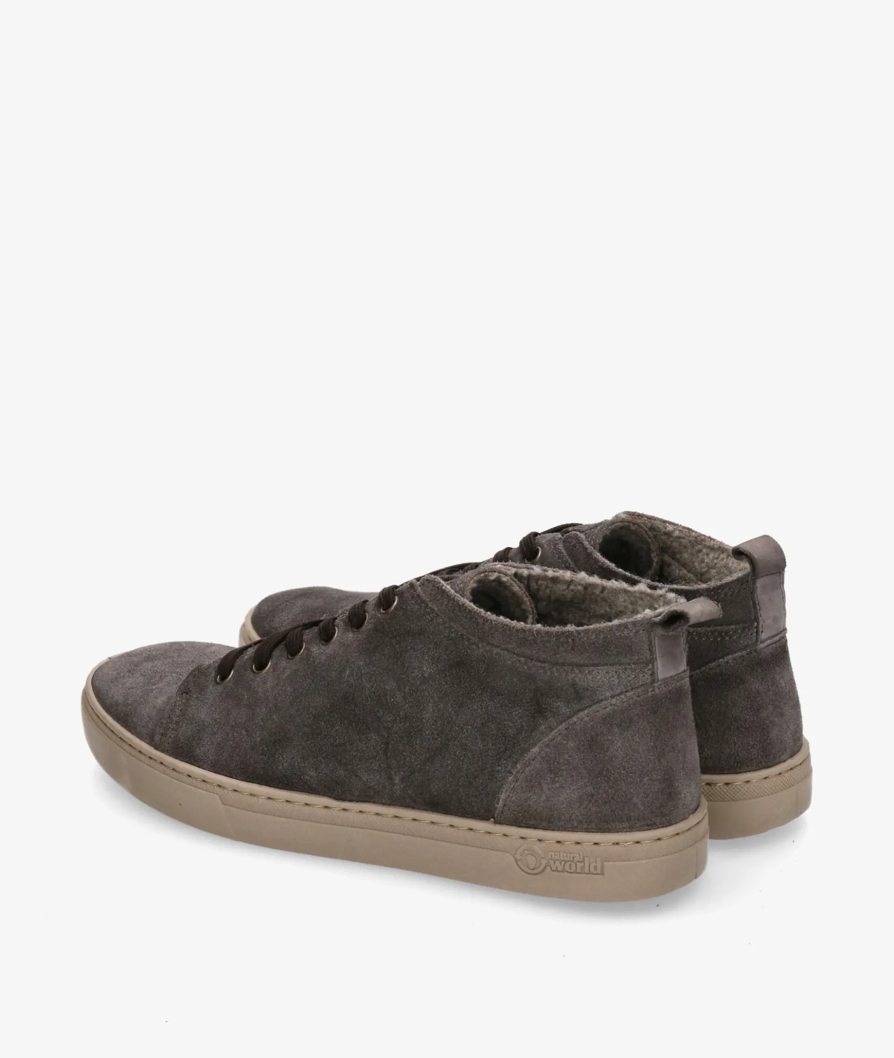 Deportivos Natural World6721 en serraje gris