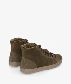 Deportivos Natural World6220 en serraje kaki