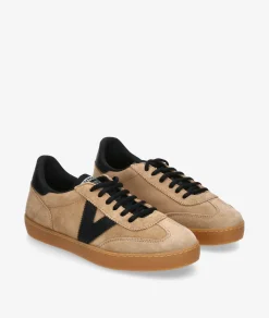 Deportivos Victoria1126219 en serraje taupe