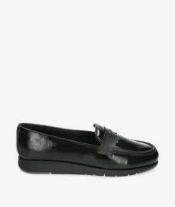 Mocasines Flex&Go ST1122 en charol negro