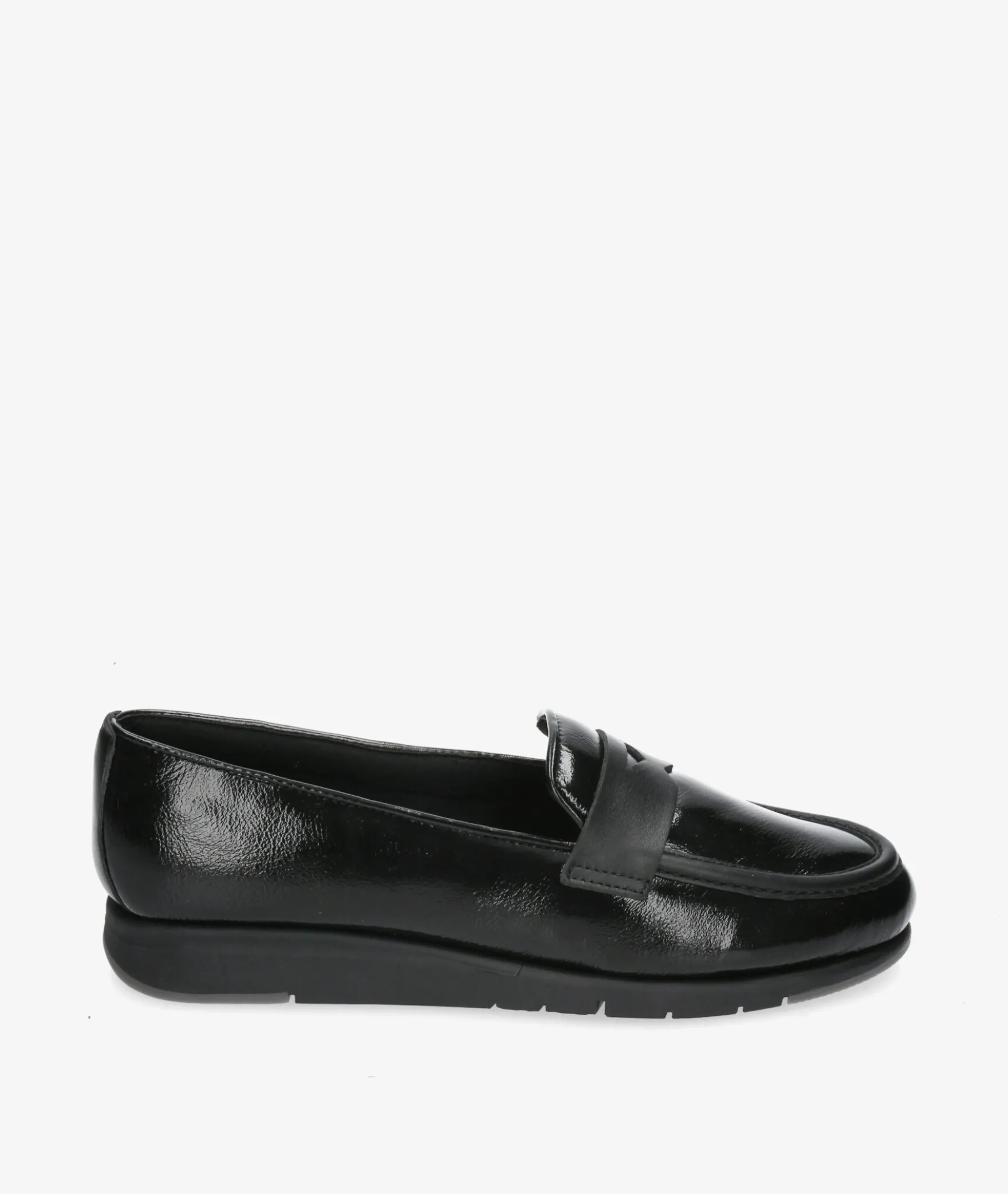 Mocasines Flex&Go ST1122 en charol negro