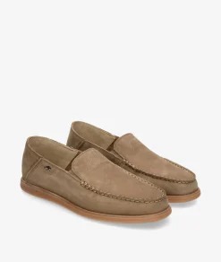 Mocasines Fluchos F2193 en nobuck taupe