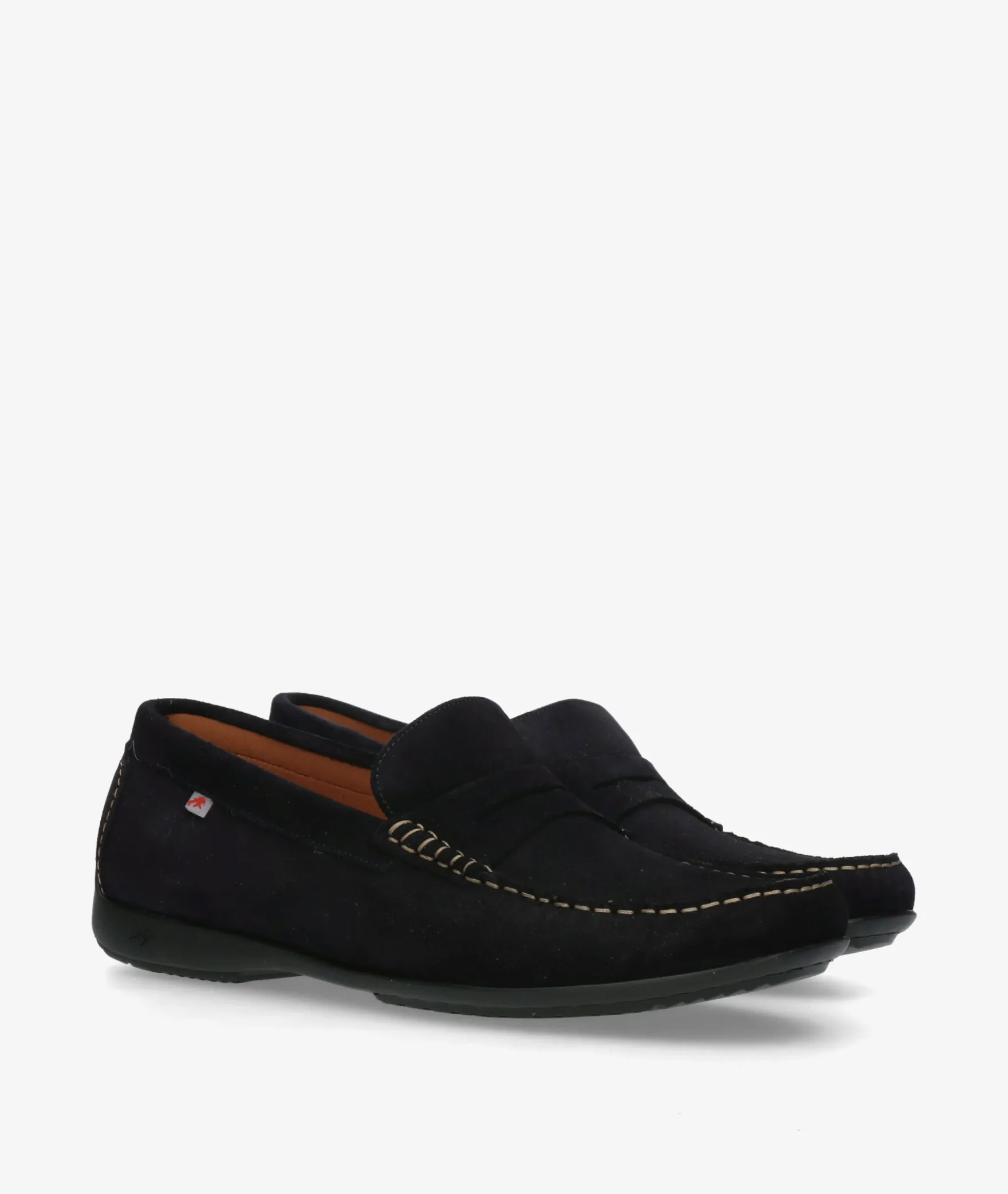 Mocasines Fluchos F2207 en serraje azul