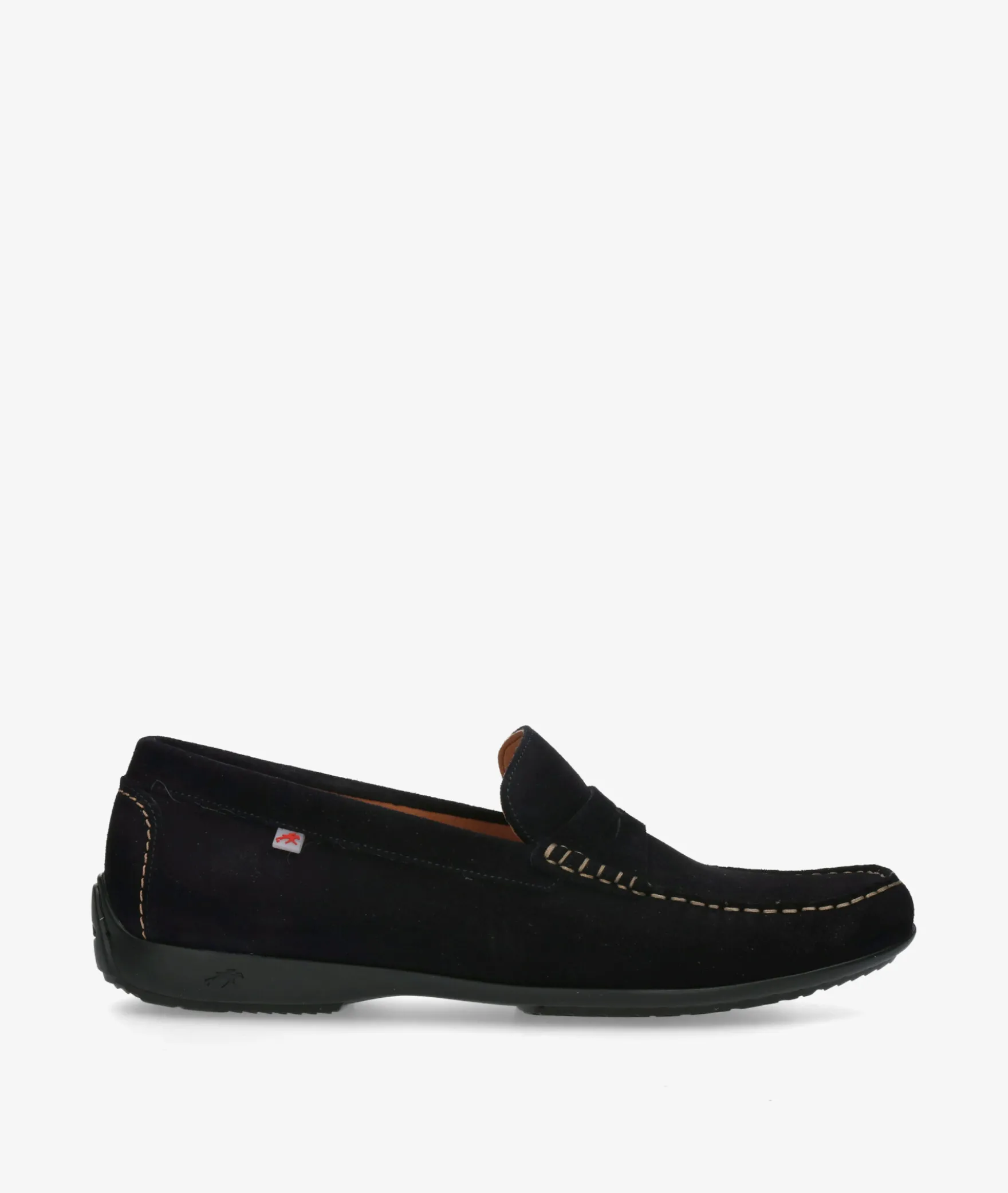 Mocasines Fluchos F2207 en serraje azul