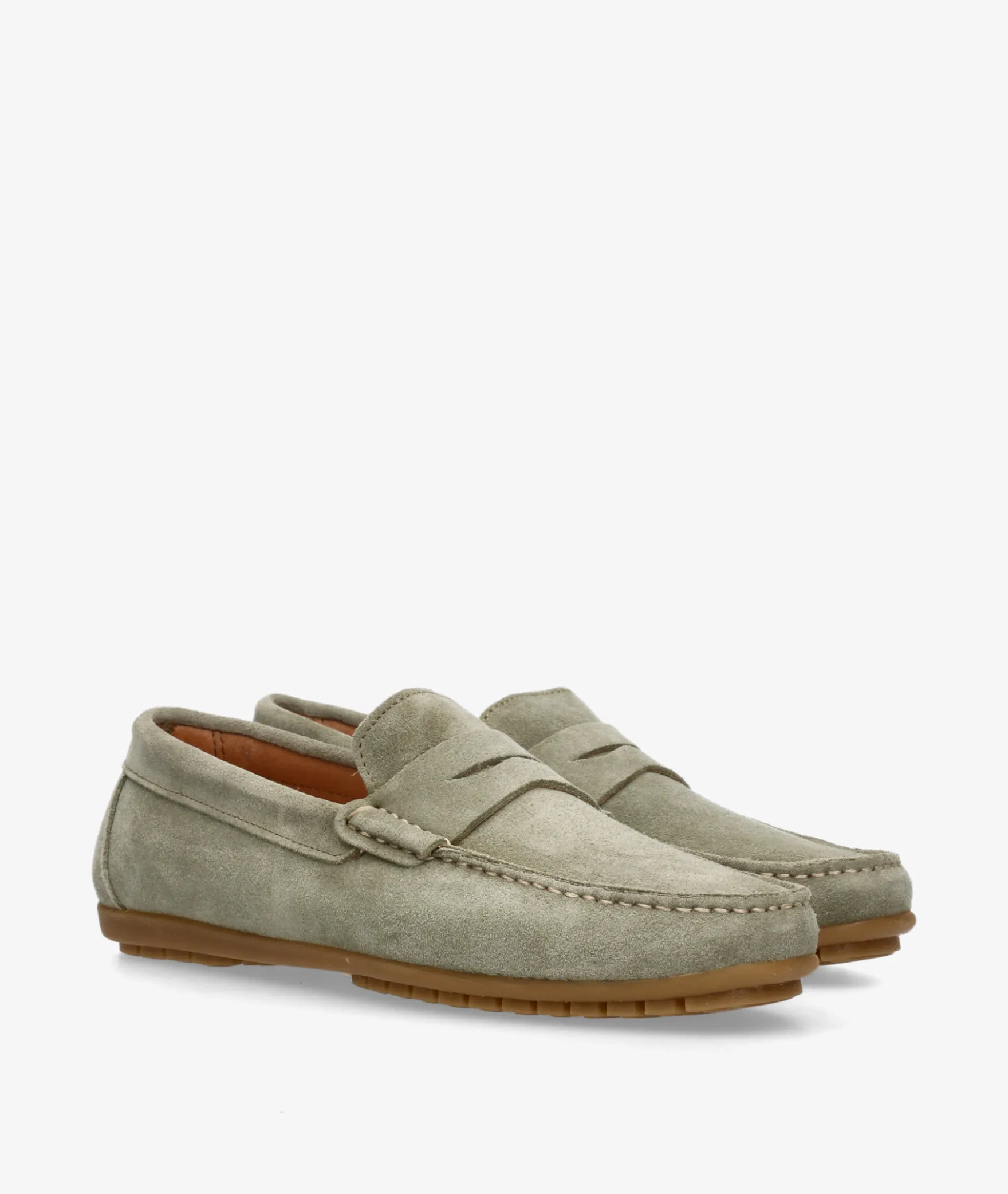 Mocasines pabloochoa.shoes 82223 en serraje kaki
