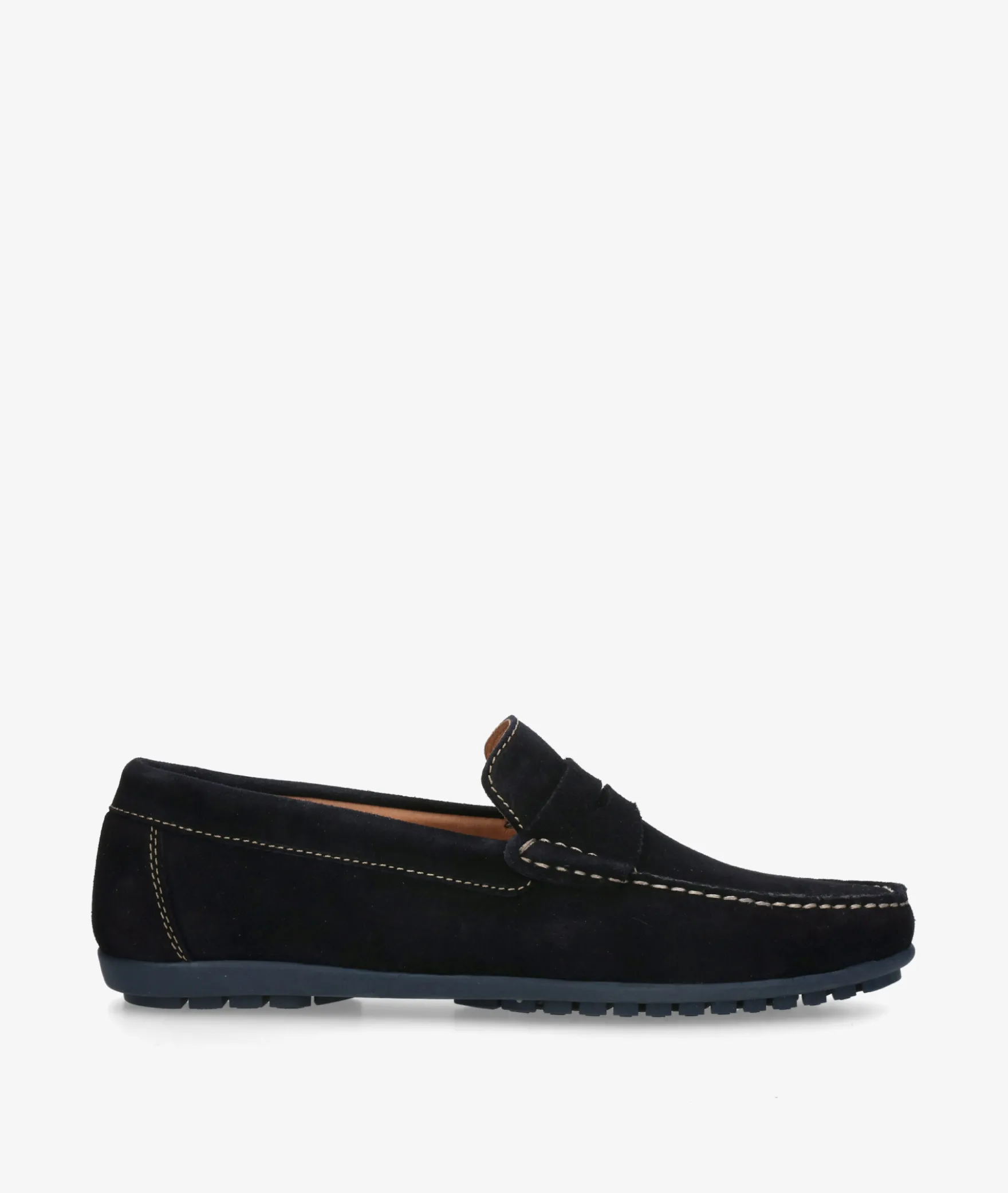 Mocasines pabloochoa.shoes 82223 en serraje azul