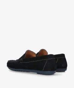 Mocasines pabloochoa.shoes 82223 en serraje azul