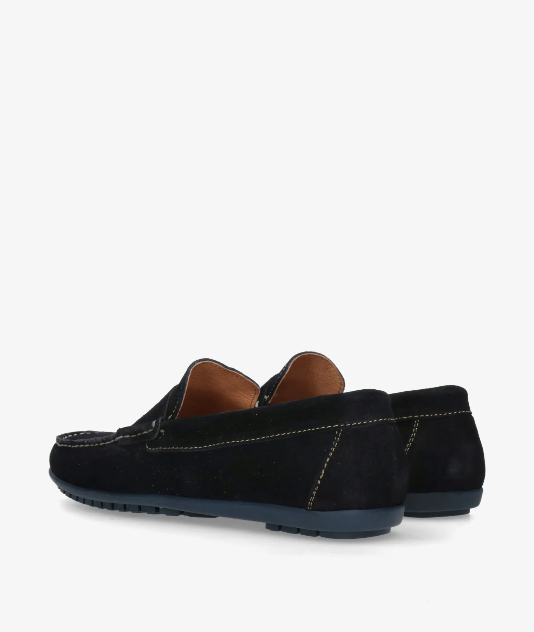 Mocasines pabloochoa.shoes 82223 en serraje azul