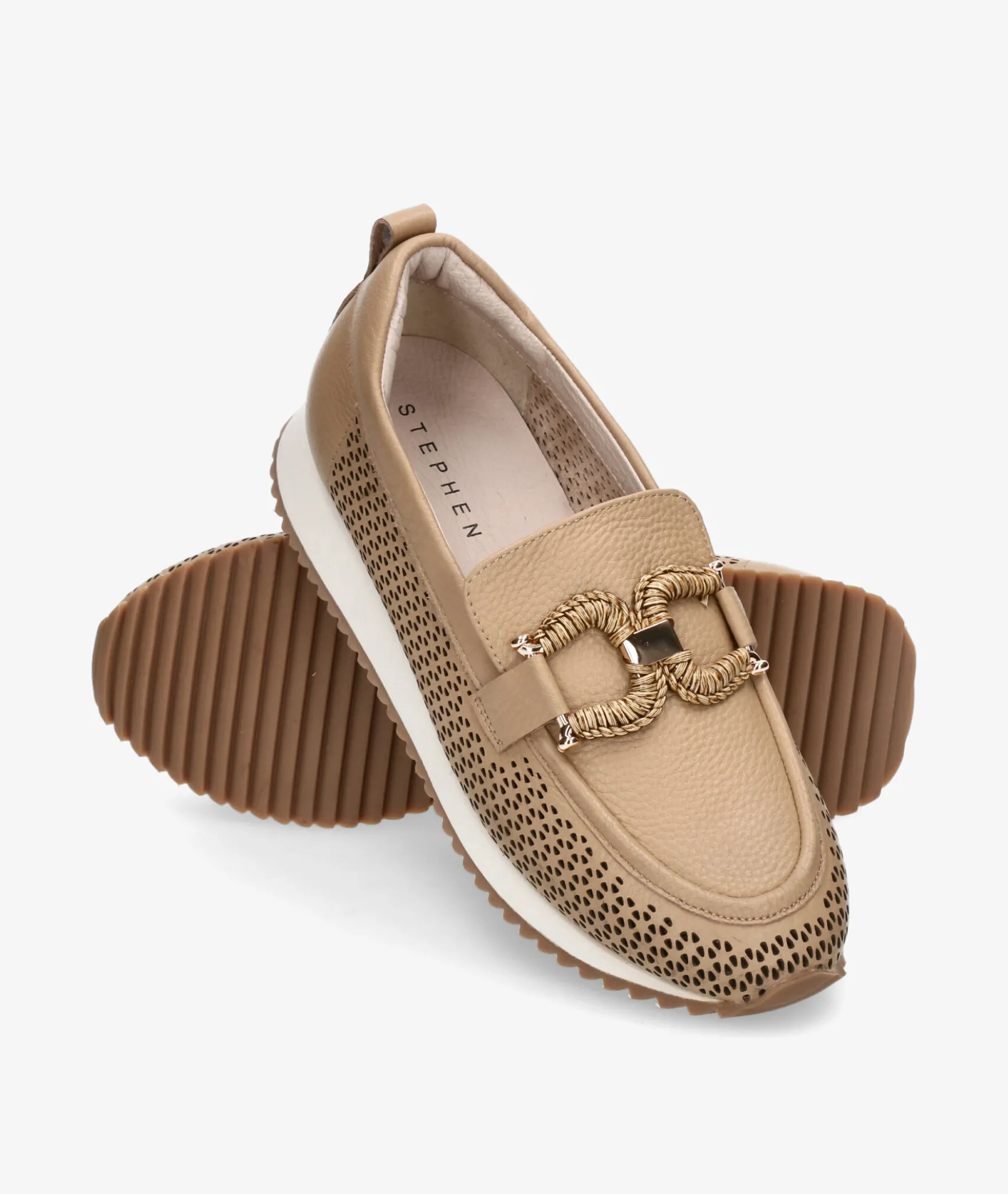 Mocasines Stephen Allen LAUR-22 2663-C17 en camel