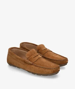 Mocasines Traveris 33720 en serraje cuero
