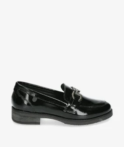 Mocasines Valeria´s 1537 en charol negro