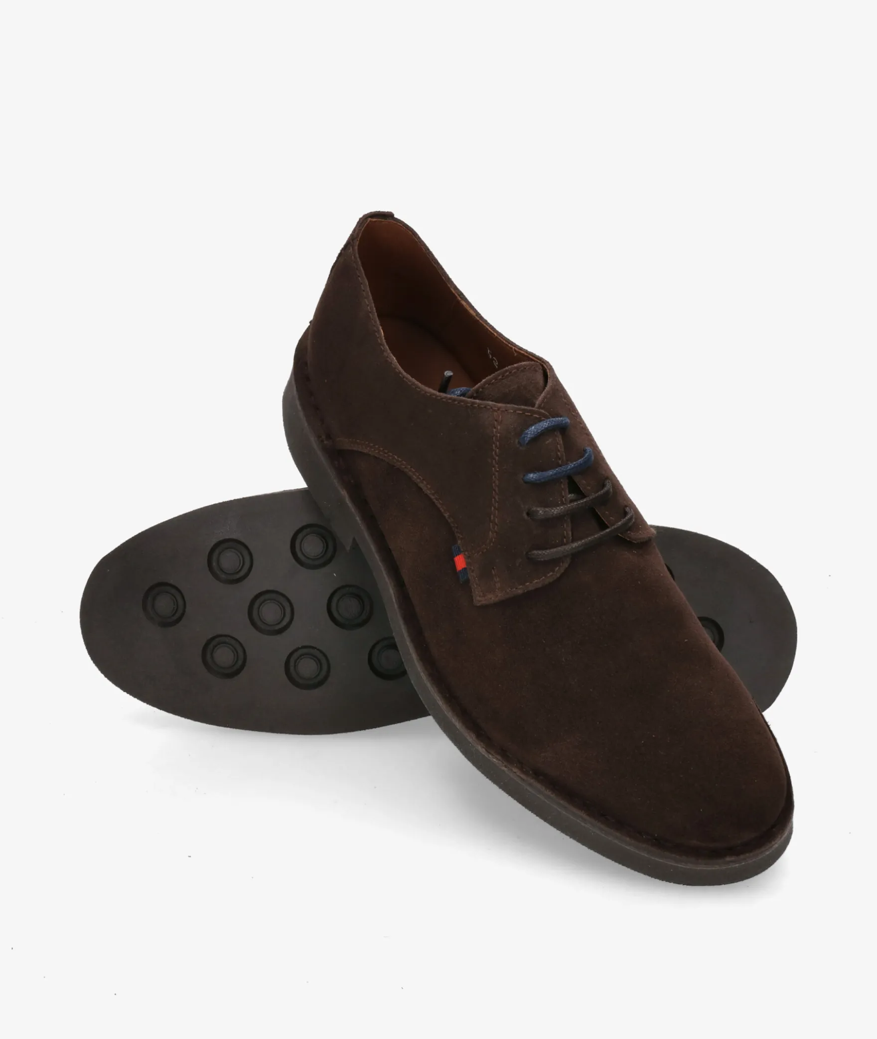 PUNTEADO Kénnebec BLUCHER 2600 SIN FESTON en serraje marrón